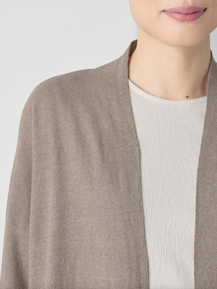 Eileen Fisher  Long Cardigan レディース Sweaters Cocoa Cashmere Silk Bliss Long Cardigan | EILEEN FISHER